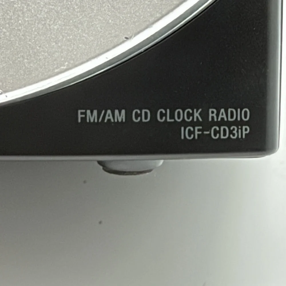 Sony Dream Machine ICF-CD3iP CD Clock Radio iPod iPhone Dock Tested Works